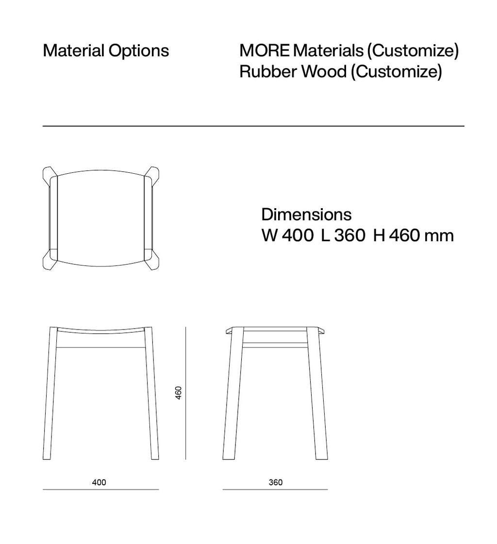 Slab Bar Stool