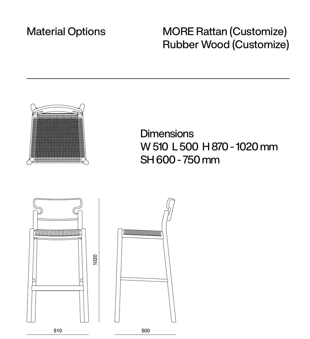 Puccino Bar Stool